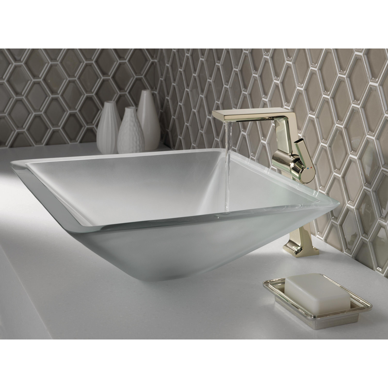 Pivotal® Single-Hole Faucet with Diamond™ Seal, Polished Nickel