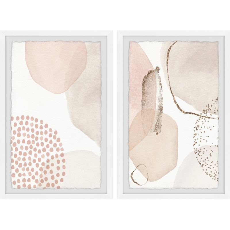 Critical Density by Marmont Hill - 2 Piece Single Picture Frame Painting Set, 61cm H x 41cm W x 3.81cm D