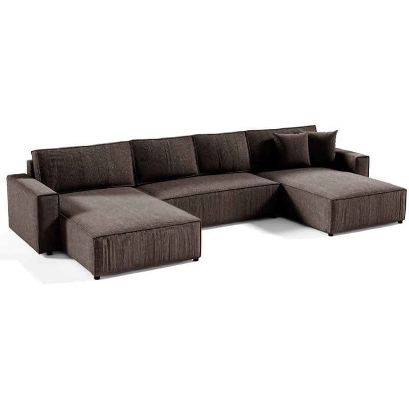 Beyazit 6 Seater Sofa Bed, Brown