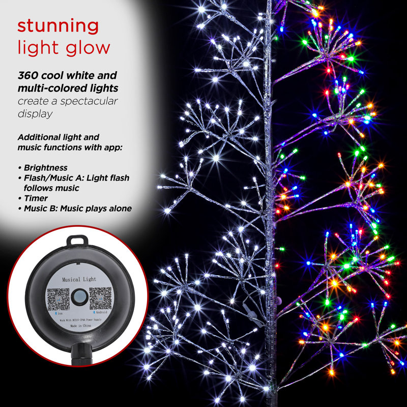 Foil Holiday Tree Lighted Display