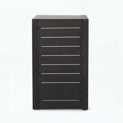 C-Shaped Aluminum Outdoor Side Table