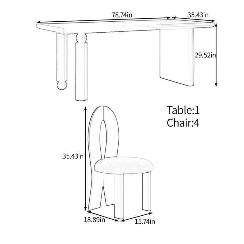 Bridgette, 29.52"H x 78.74"L x 35.43"W