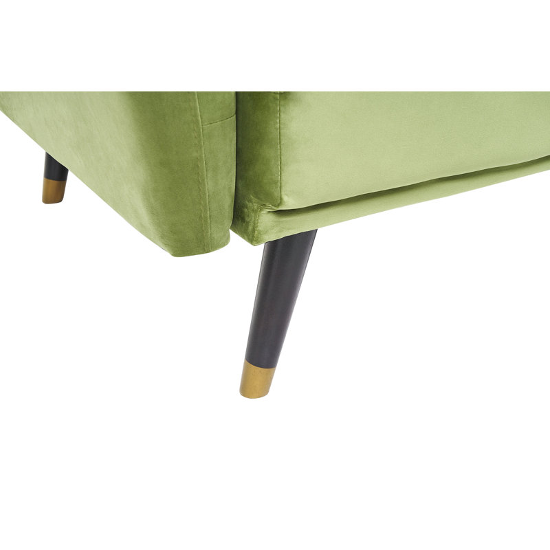 Fawcett 3 Seater Sleeper, Olive Green Velvet