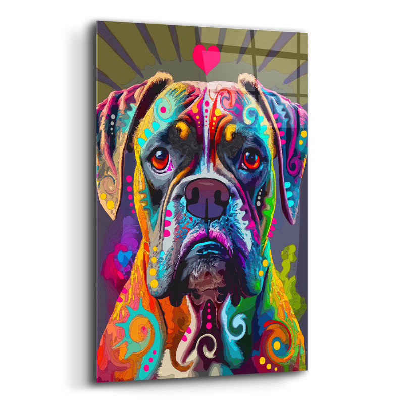 «Boxer» par Dean Russo, H 24 po x l 16 po x P 0,2 po