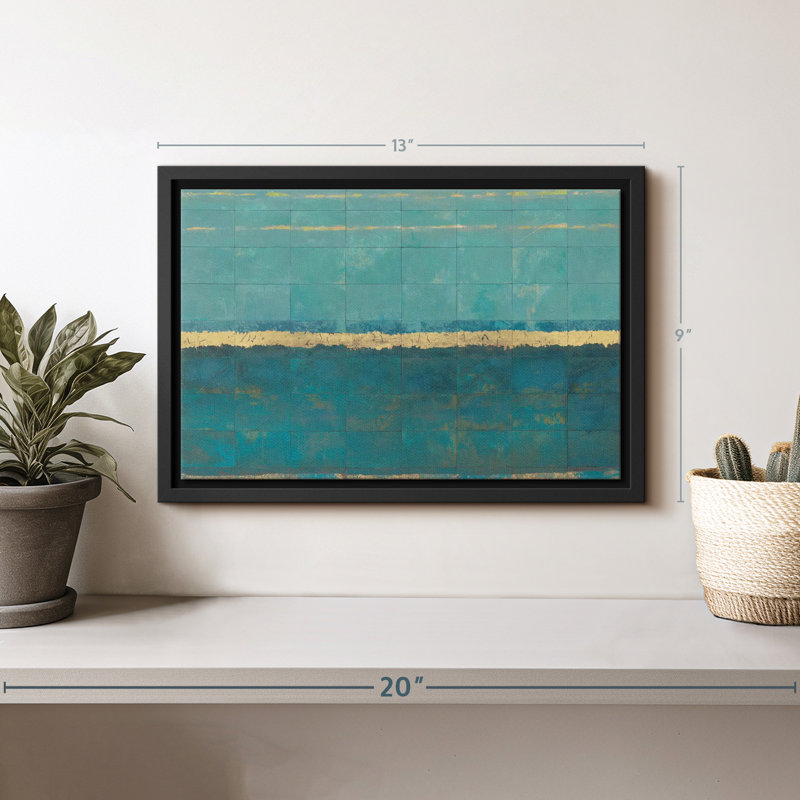 Abstract " Quietude II Canvas Print ", 9" H x 13" W