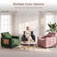 Fauteuil d'appoint convertible 3 en 1 avec port de charge USB et table d'appoint, fauteuil en velours côtelé pour le salon et la chambre à coucher-133356404