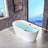54'' x 30'' Freestanding Soaking Acrylic Bathtub-59745428