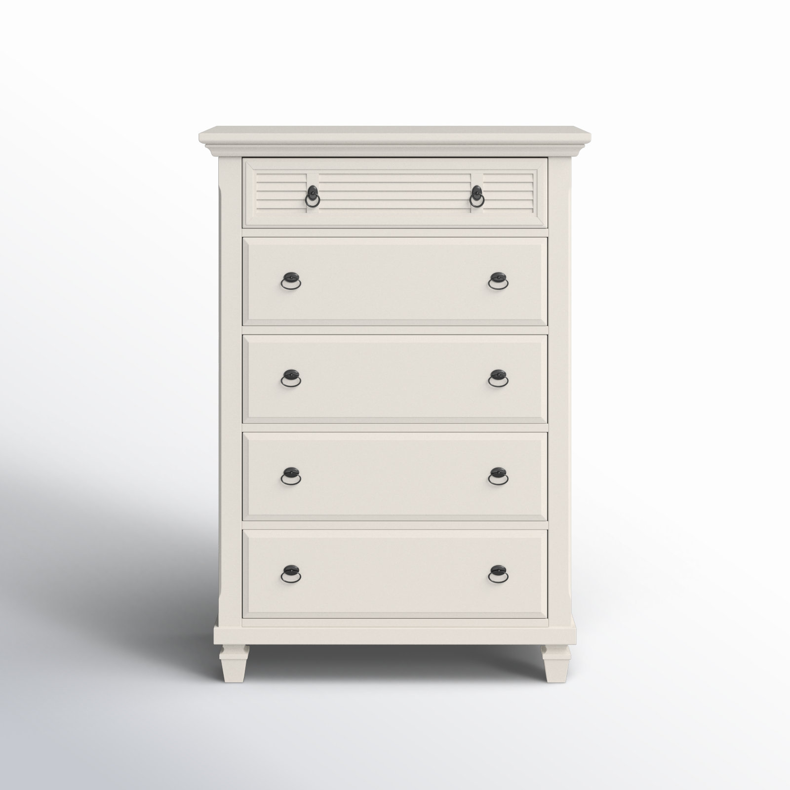Birch Lane™ Onyx 5 Drawer Chest, White & Reviews | Wayfair