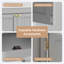 Armoire de salle de bain 30 po avec lavabo en céramique et meuble-lavabo autoportant avec 2 portes et tablette ouverte, gris-978537931-978537928