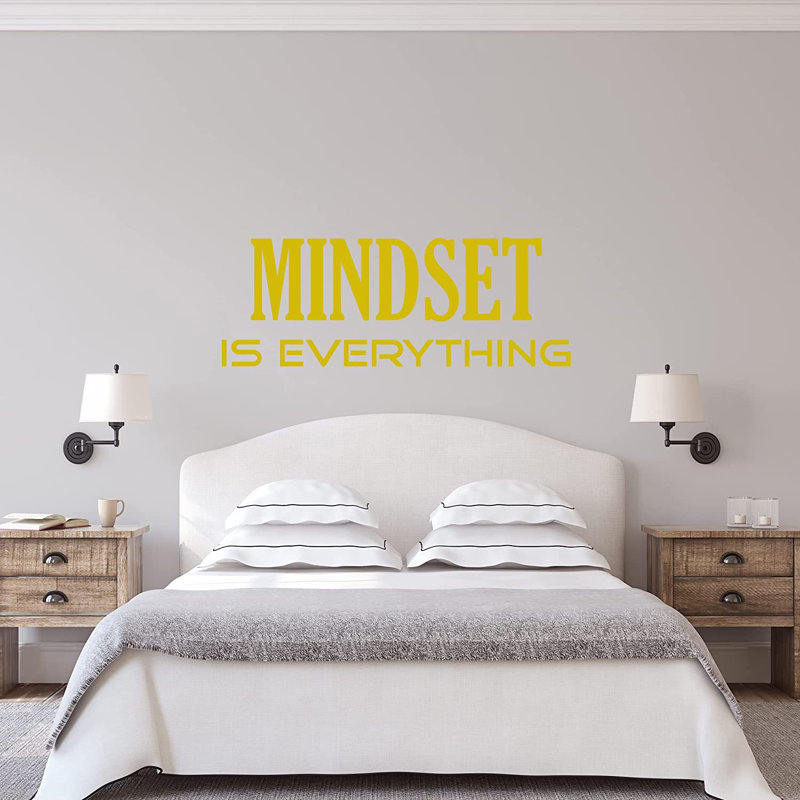 Adhésif décoratif Mindset is Everything, Or, H 4,5 po x l 12 po