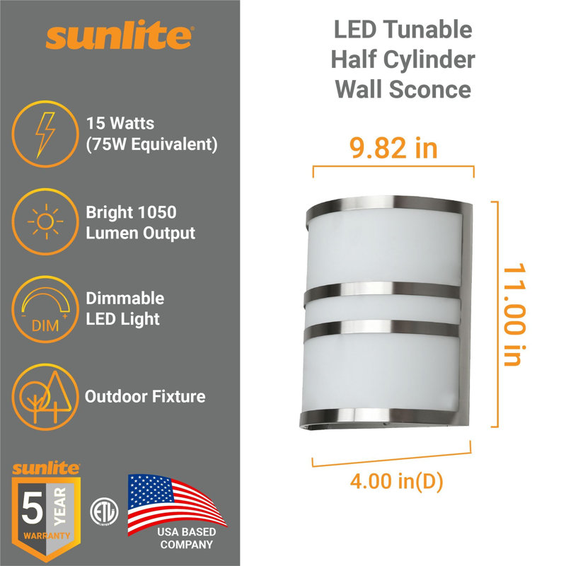 Aluminium LED Flush Mounted Sconce