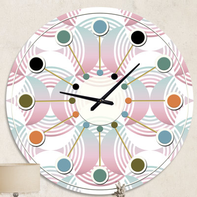 Horloge murale rétro Mid-Century