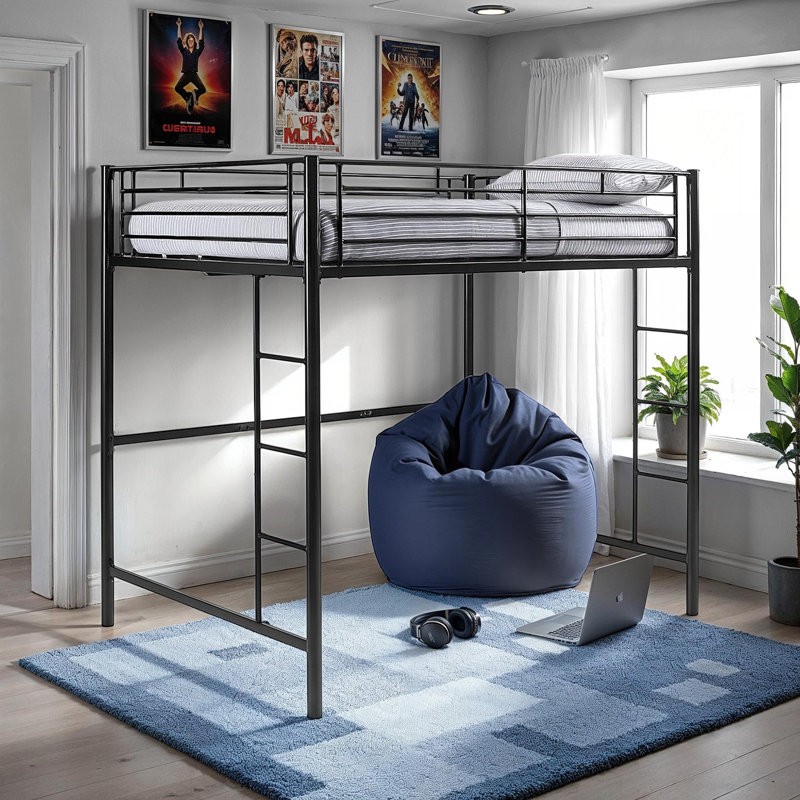 Elita Kids Full Loft Bed, Black