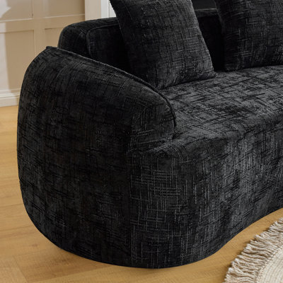 Curved Compressed Sofa, Creative Nordic-Style Design For Living Room