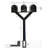 Penfield Triple Mailbox Post - 70.875'' tall with 3 economy mailboxes - Multi-Mount Post
