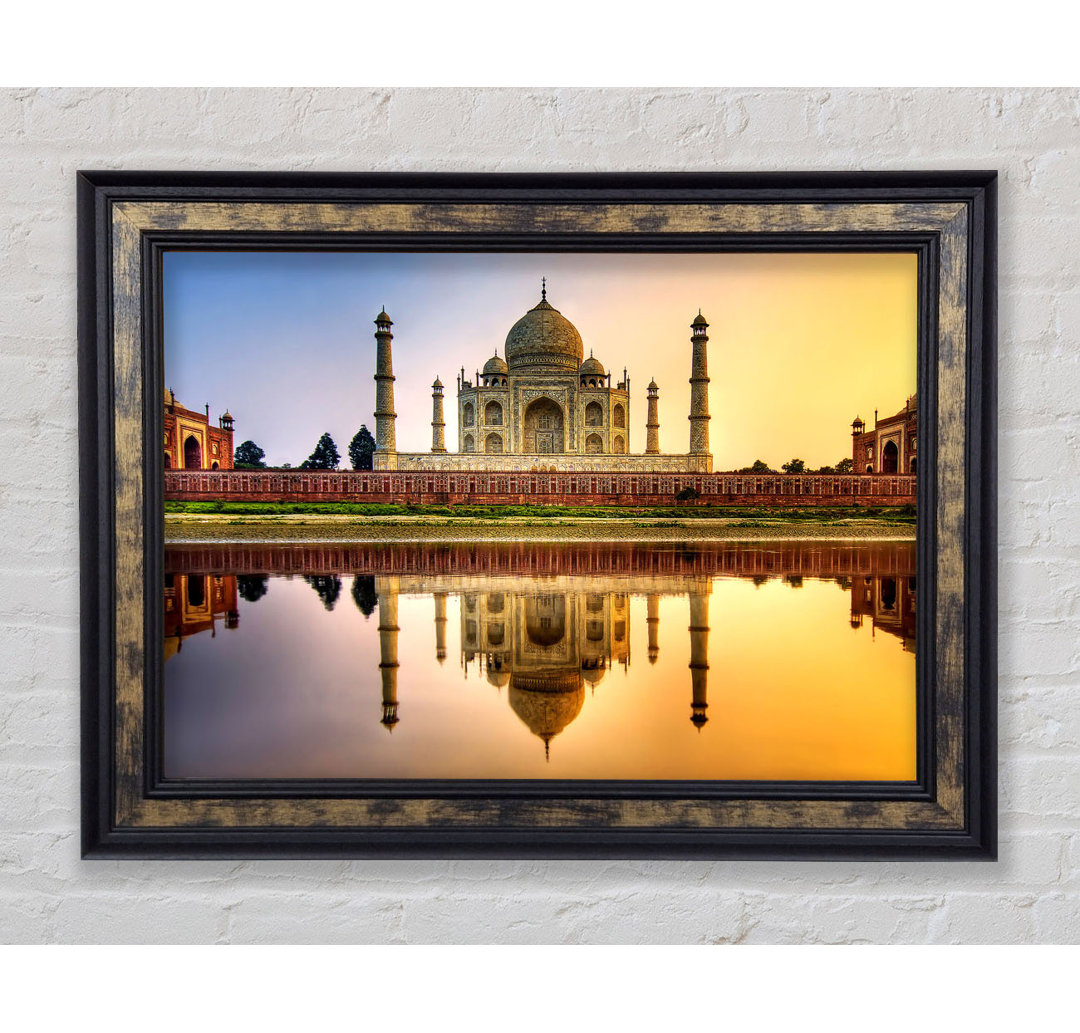 Taj Mahal Indien - Einzelner Bilderrahmen Kunstdrucke