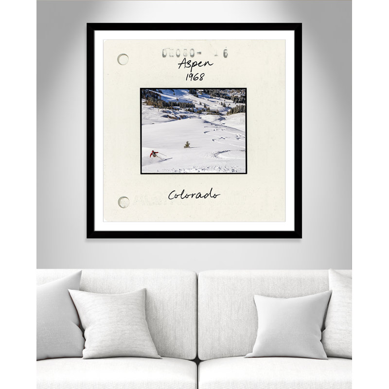 Aspen Print par CAD Designs, 42.5'' W x 42.5'' H, Matted Print, Satin Black