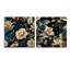 Victorian Elegance Motif cachemire - Ensemble abstrait d'art mural en verre acrylique sur 2-103930251