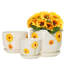 Ceramic Texture Flower Planter Set of 3