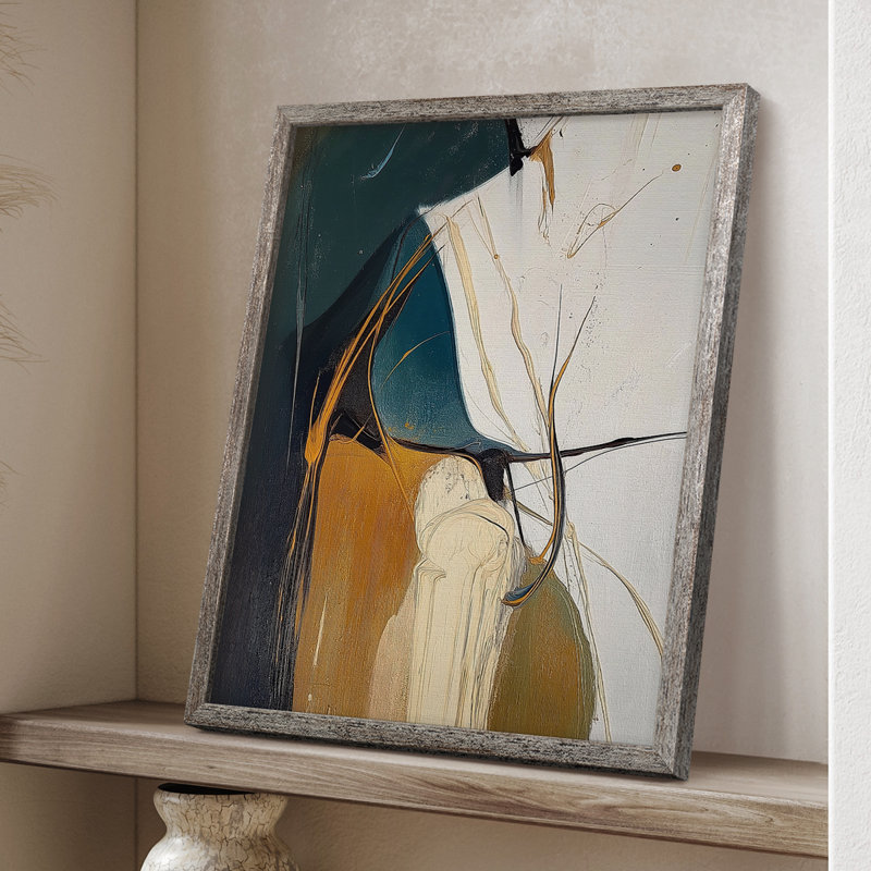 ABSTRACT Series DCXXXVIII Framed Print - Solid Wood, 30" H x 24" W
