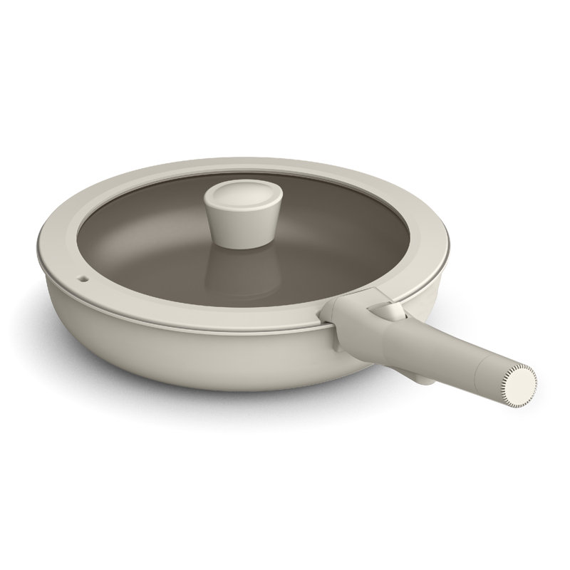 Bella 8 Piece Removable Handle Cookware Set, Oatmilk