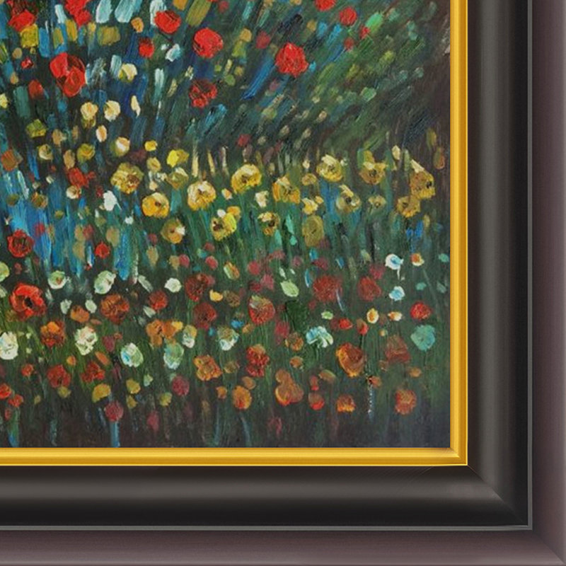 Pommier I, reproduction sur toile, H 26 po x l 30 po x P 2 po, Encadré opulent