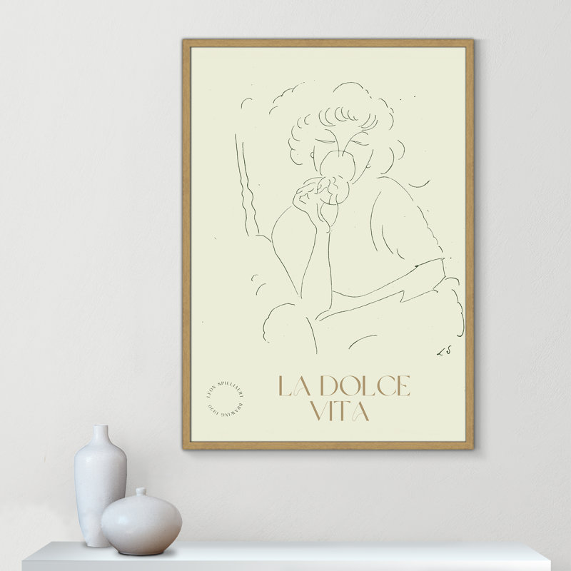 «La Dolce Vita» par Permild & Rosengreen x Léon Spilliaert, H 41,5 po x l 29,5 po x P 0,75 po