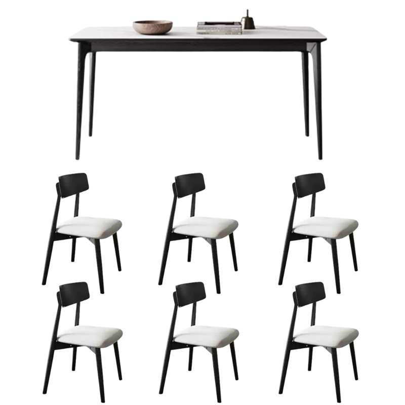 Table et chaise de salle à manger simple et de qualité, H 29,5 po x L 55,1 po x l 31,4 po