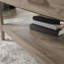 Table basse à plateau relevable, finition brune