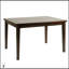 Ensemble de salle à manger 5 pièces au fini cerisier foncé foncé avec 4 chaises en similicuir noir, mobilier de cuisine durable et élégant