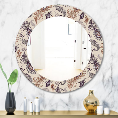 Various Feather Bohemian and Eclectic Wall Mirror