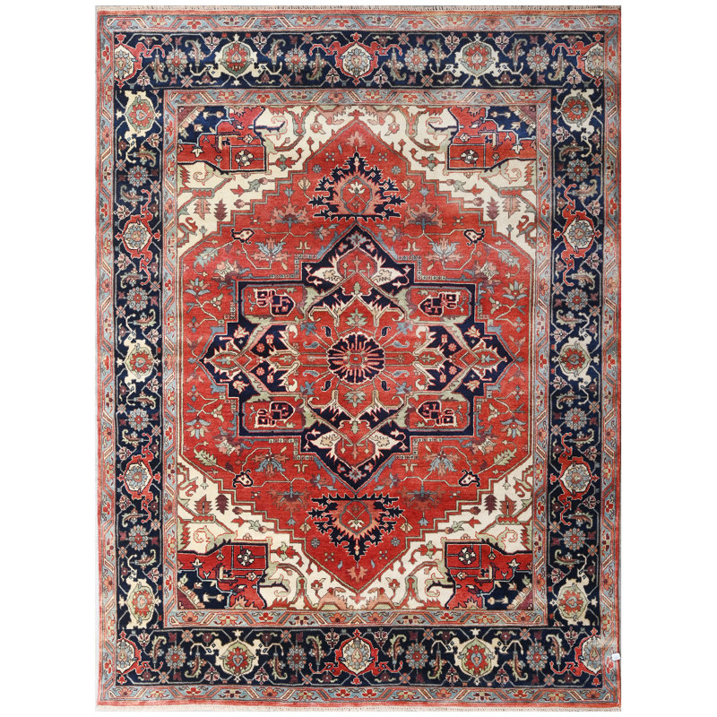 Wool Area Rug, Rectangle 10' x 14', No pattern