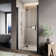 29.5'' - 31'' W x 72'' H Bi-Fold Semi-Frameless Shower Door with Clear Tempered Glass