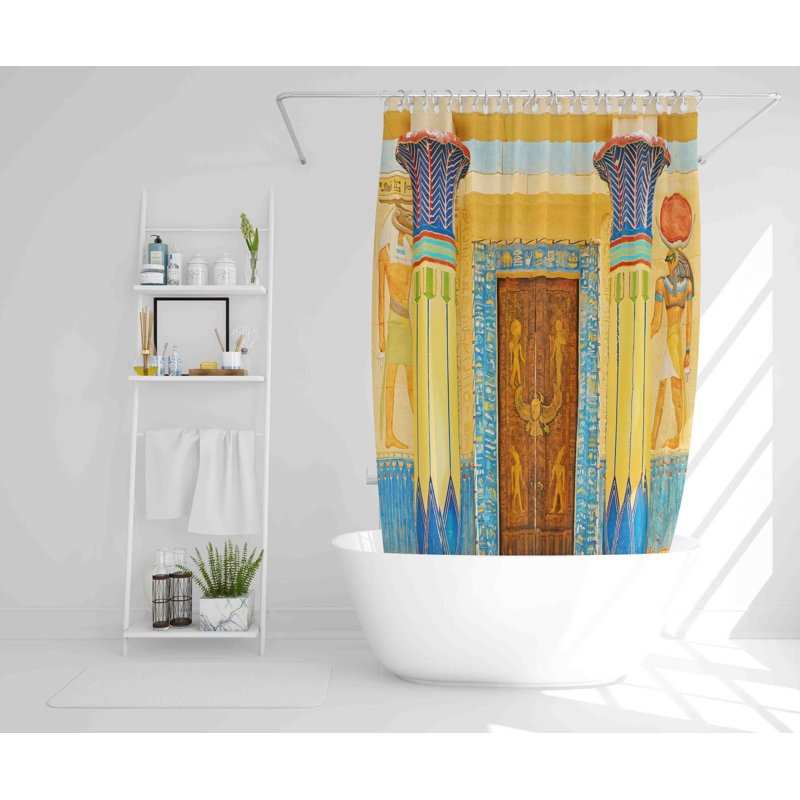Reimund Polyester Shower Curtain, 168cm H x 168cm W