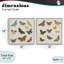 Collection de papillons rétro, ensemble de 2 giclées encadrées, design par Dan Meneely-65037972-65037974