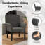 Fauteuil de direction en tissu avec pieds en bois d'hévéa-1804256879