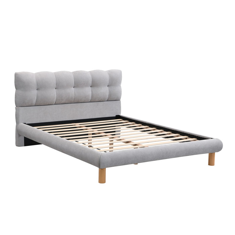 Structure de lit plateforme tapissier, Double