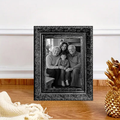 Cadre photo moderne noir classique 1 pièce 5 "x 7" avec changement facile de photo