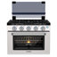 CAMPLUX 17-Inch 3 Burners 1.27-cu ft Slide-In Liquid Propane Gas Range, Stainless steel