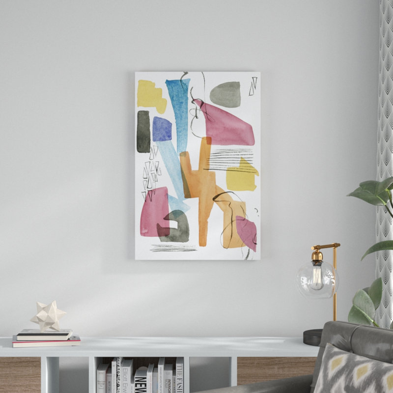 Colours of Sound I by Melissa Wang - Painting Print, Wrapped Canvas, 91cm H x 61cm W
