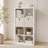 8 Cube White Storage Bookcase