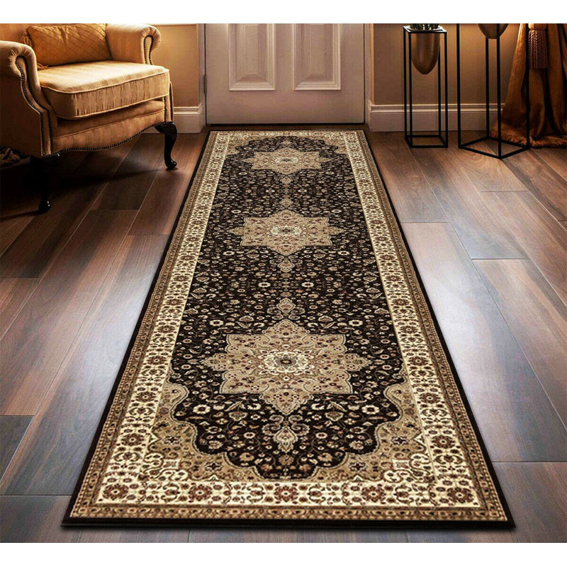 Coderre Rome Brown Indoor/Outdoor Rug, Runner 80 x 300cm