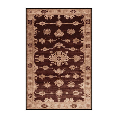 Machine Washable Overdyed Black Area Rug