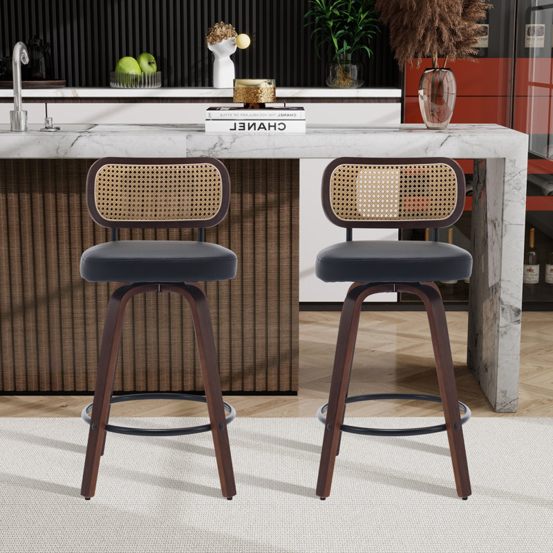 Tabouret de bar 25,58 po, Noir