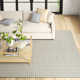 Auria Chevron Handmade Flatweave Wool/Polyester Area Rug in Sterling Gray/Silver/Pewter