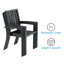 2 - Person Steel Patio Dining Set Umbrella Hole Included Rectangular Table with Cushions Included
