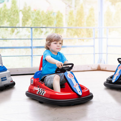Durazo Zoomie Kids Bumper Car 360° Rotation 6V 2 Speeds for 18-48 Months