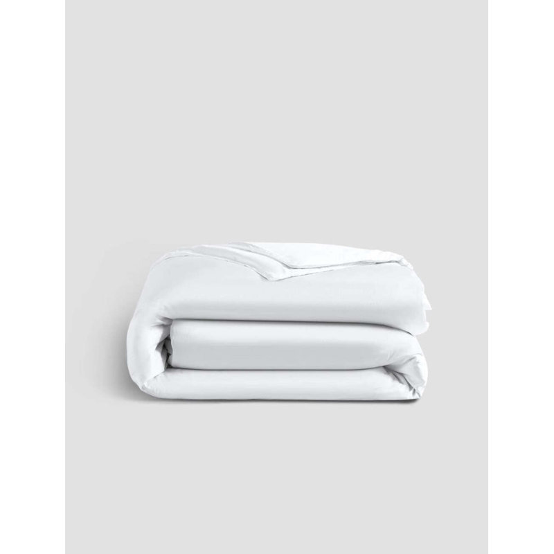 Clear White Bamboo King-Cal King Duvet Cover
