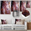 «Rose and Gold Marble Agate River II», reproduction d'art murale abstraite en métal-1184027151