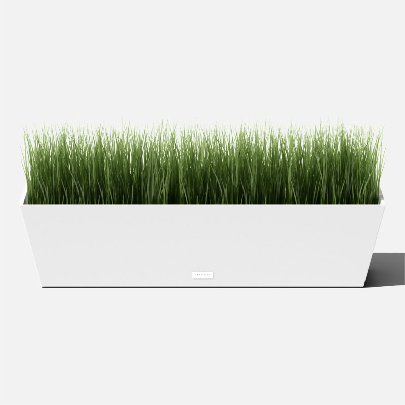 Boîte à fleurs Pure Series, H 9 po x l 36 po x P 10 po, Ensemble de 1, Blanc